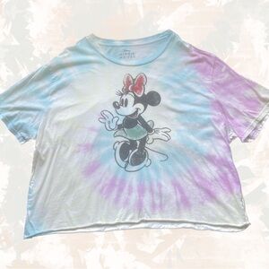 Disney Minnie Mouse Pastel Tie-Dye Tee Tshirt graphic